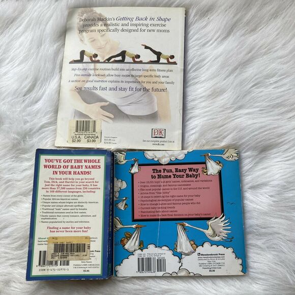 Baby Names & Post Natal Fitness Books Maternity Name Meanings Kids Bundle of 3 - Picture 2 of 7
